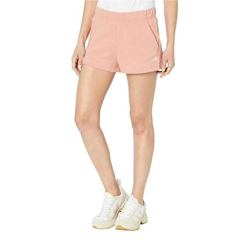 The North Face Light Pink Hi-Rise Elastic Waist Sweat Shorts Size Medium 0605O